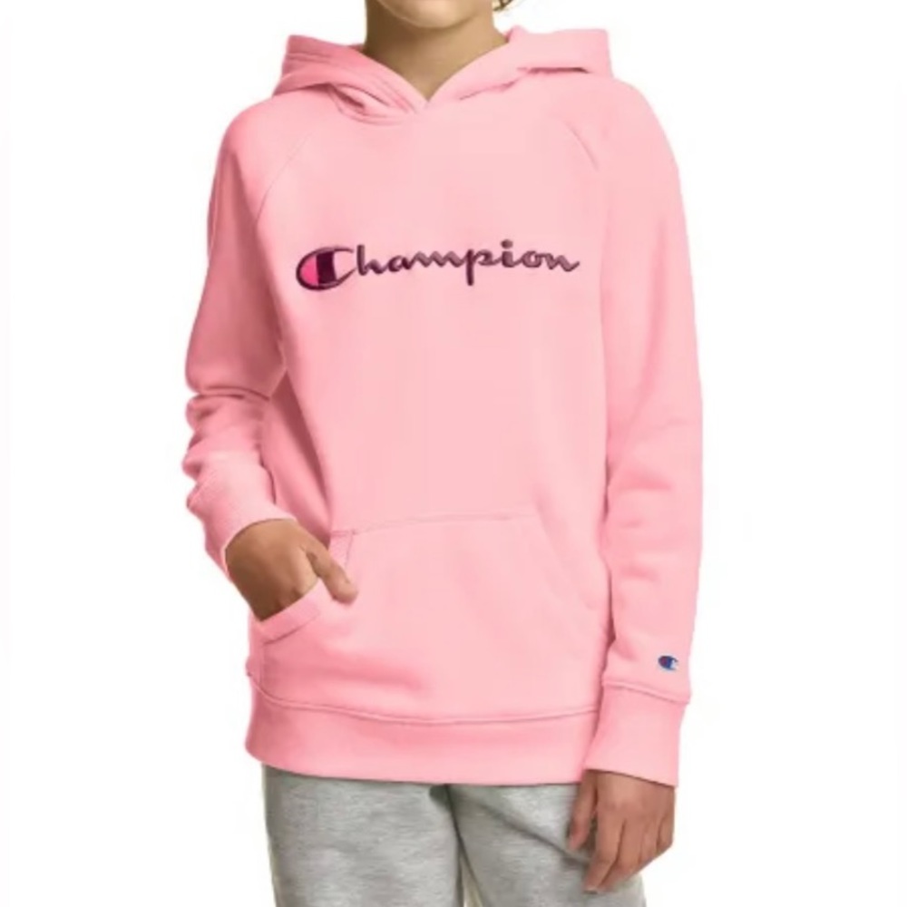 NWT Champion Girls Classic Script Hoodie